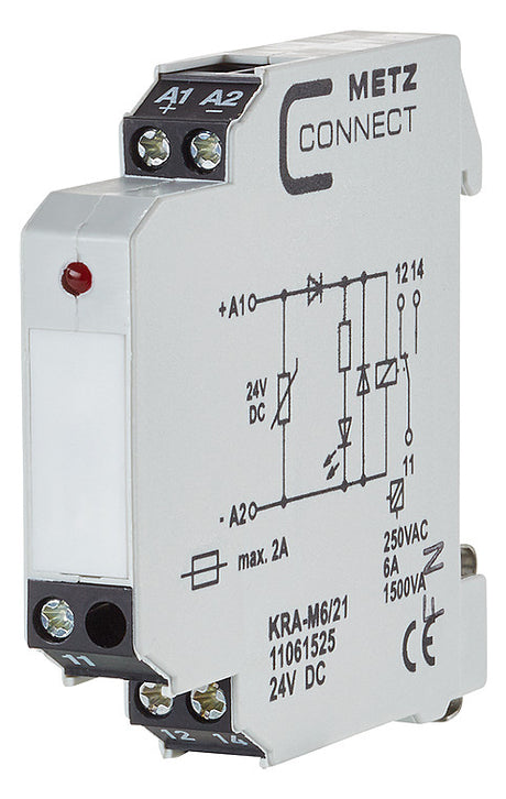 METZ CONNECT Schaltrelais 1W IP20 11061525 11,2x60x60mm Schraub