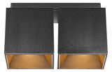 NORDLUX Anbaustrahler 2x50W HV sw GU10 2110410103 sw mt RF:mt Alu IP20