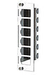 METZ CONNECT Modulträger 1HE 6Ports 130B10E2E-E Cat6A Schirm