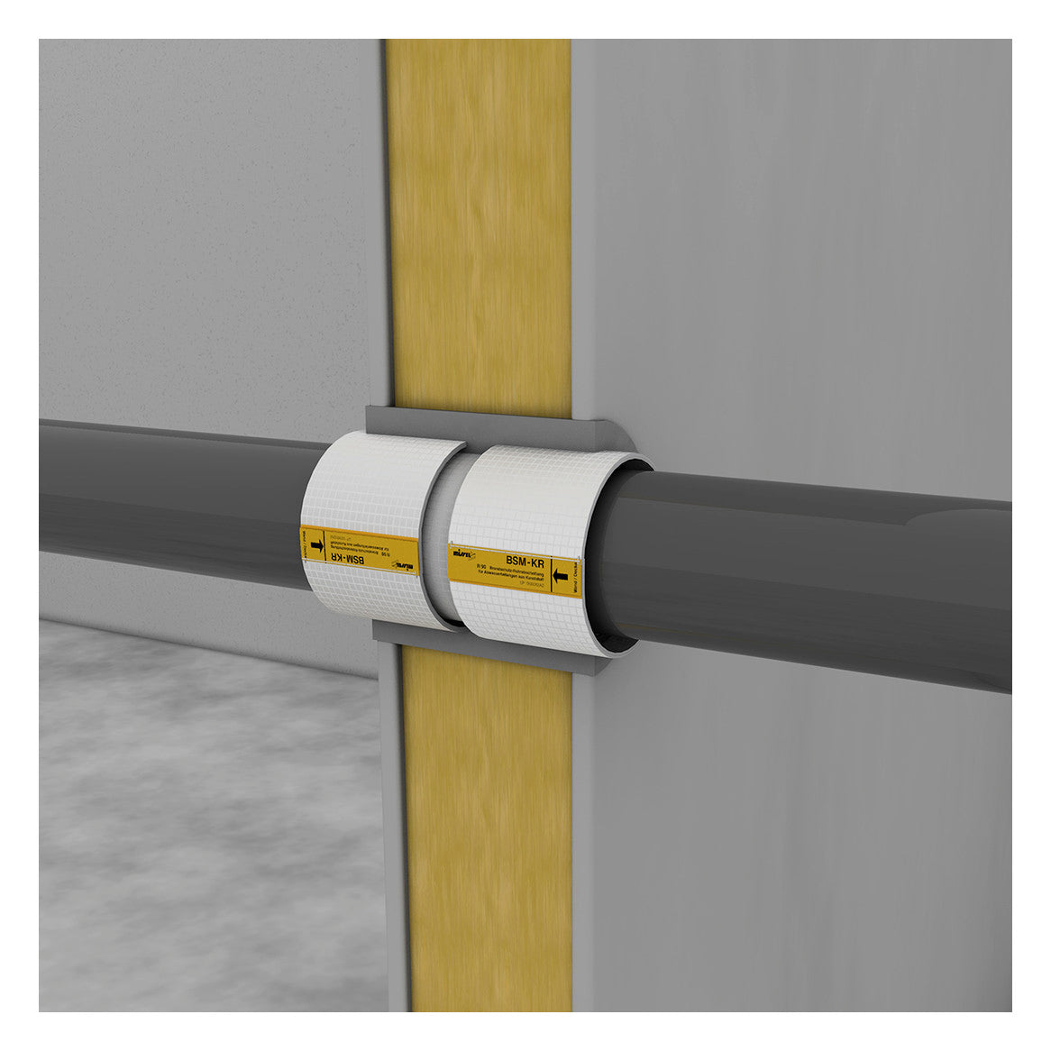Missel Brandschutz-Dämm-Manschette R90 Baulänge 110 mm, BSM-KR 169-171 | 253-1697
