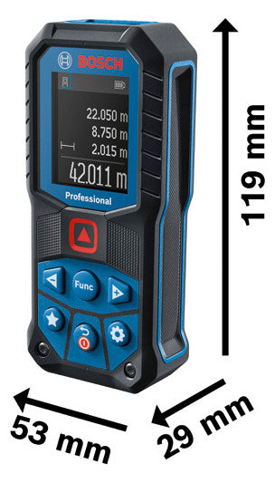 BOSCH-EW Messlaser Kl.2 50m Messwertsp Professional GLM 50-22 Sichtb.Signal