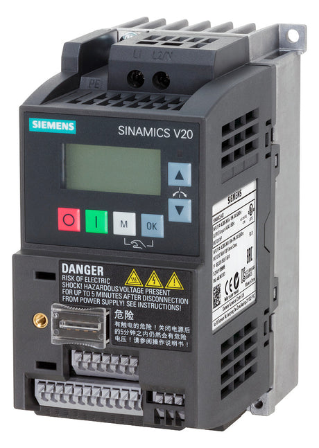 SIEMENS Frequenzumrichter 200-240V E1ph 6SL3210-5BB17-5BV1 A3ph 550Hz 50/60Hz