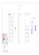 BACHMANN Steckdosenleiste 2/4f sw 0,1m 916.025 35° IP20