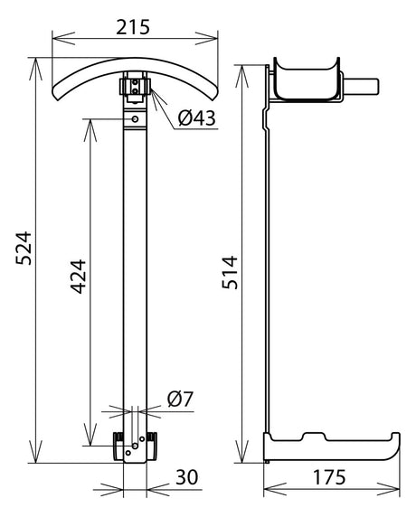 DEHN SE Haltevorrichtung ST 525mm HV EKV ES40