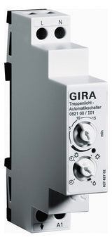 GIRA Treppenlichtzeitschalter REG 230VAC 082100 elektr.Ausschaltvorw 3/4Leiter