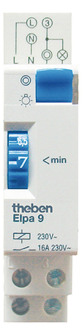 THEBEN Treppenlichtzeitschalter REG mech TLZ ELPA 9 230VAC 3Leiter 230V/AC 1TE