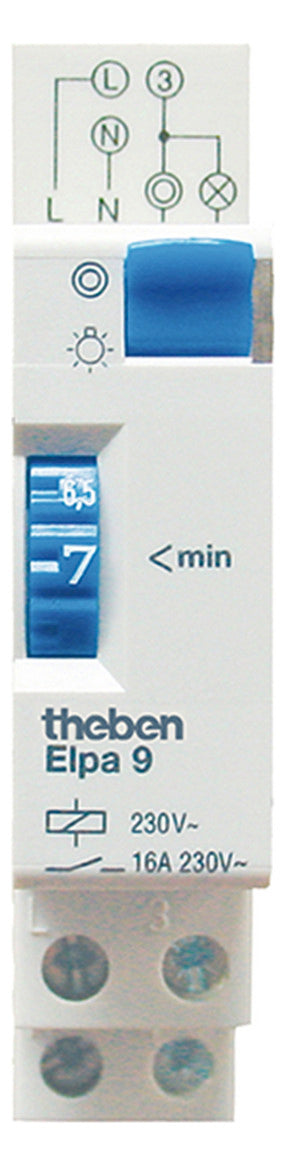 THEBEN Treppenlichtzeitschalter REG mech TLZ ELPA 9 230VAC 3Leiter 230V/AC 1TE