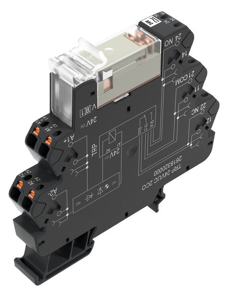 WEIDMÜLLER Schaltrelais 21,6-26,4V/AC 2W TRP 24VUC 2CO IP20 12,8x89,4x87,8mm