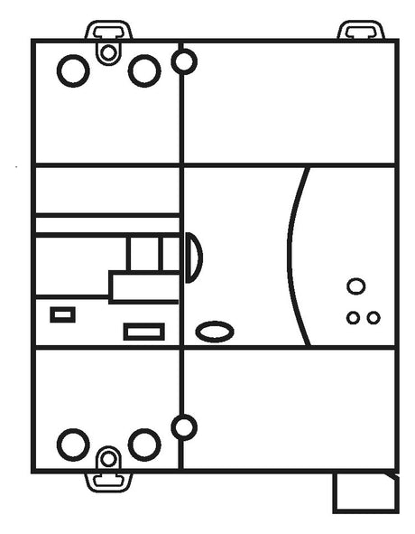 DOEPKE FI-Schutz mit Zusatz 2p 253V 25A DRCCB 5 ST 025-2/0,03-A 0,03A REG A 5TE