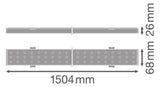 LEDVANCE LED-Geräteträger 41-73W 4000K TRUSYS UNIV P 73W 840 W CL PS 12400lm