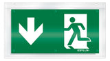 ESYLUX Piktogramm Ausgang nach unten SLX 24 DISPLAY SYMBOL 1-SIDE DOWN Acrylg