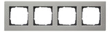 GIRA Rahmen 4f edst Metall E2 0214335