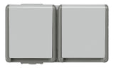 SIEMENS Steckdose 2f dgr glz AP Klappd DELTAfläche 5UB4722 IP44
