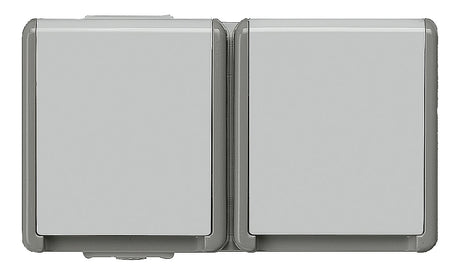 SIEMENS Steckdose 2f dgr glz AP Klappd DELTAfläche 5UB4722 IP44