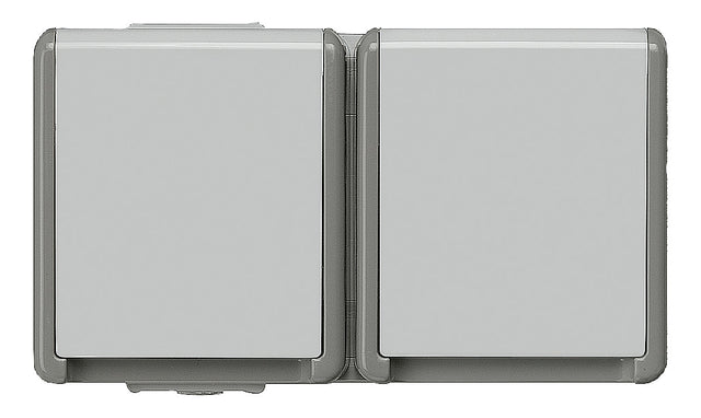 SIEMENS Steckdose 2f dgr glz AP Klappd DELTAfläche 5UB4722 IP44