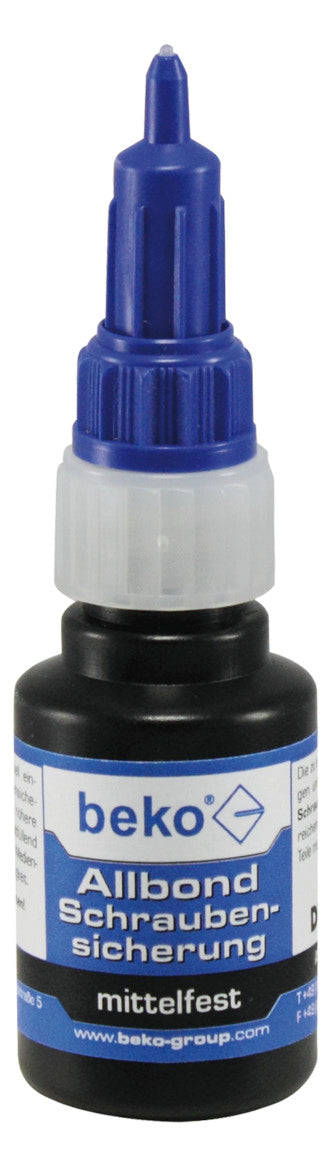 beko-Allbond-Schraubensicherung mittel- fest, 10 ml in 20 ml Gebindegröße | 261 100 210