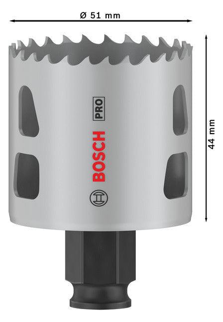 BOSCH-EW Lochsäge  51mm T44mm Sechskant LOCHSÄGE f.Gips Holz