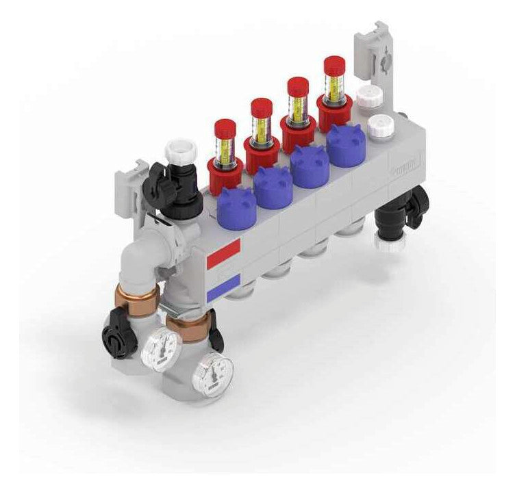 Rehau RAUTHERM SPEED Verteiler HKV-D Polymer 4 Kreise, Konnektor 17 | 14709201001