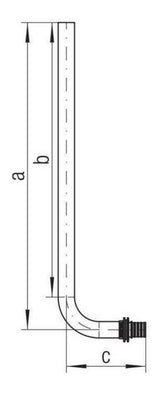 Rehau REHAU-Heizkörper-Winkelanschlussgarnit. 16 x 500 mm | 12409311001