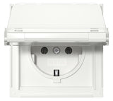 GIRA Steckdose 1f rws glz UP Klappd IP44 441066 BSF
