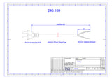 BACHMANN Netzanschlussleitung 10m 10A sw 240.189 2x0,75qmm IP20 Aderendh 0-70°C