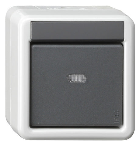GIRA Tastsensor KNX AP gr 1f 2pkt WG 515230 inkl.Ankoppl