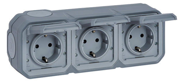 LEGRAND Steckdose 3f gr mt AP m.BS IP44 Legrand 069743L