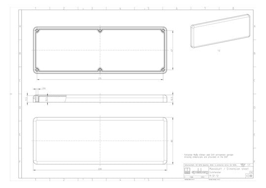 SPELSBERG Sichtfenster 228x80x23mm SF 12