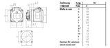 MENNEKES CEE-Anbausteckdose 3p 16A 6h 1619 230V/bl IP44 schraubl.Kl ger Kst