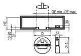 RIDI LED-Einbaustrahler 22W Konv DALI ws SARA290 DAWS830840OS265 1LED 3000-4000K