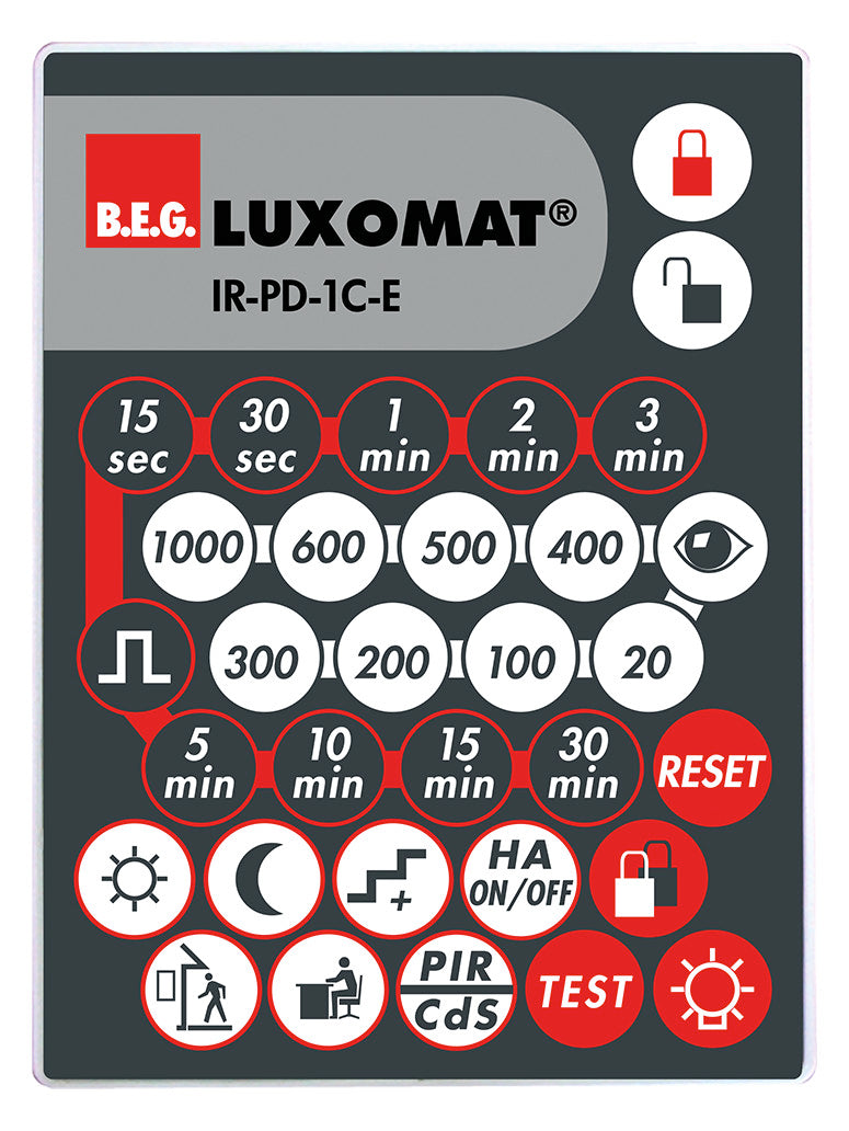 BEG Handsender gr/rt Zubehör IR-PD-1C-E