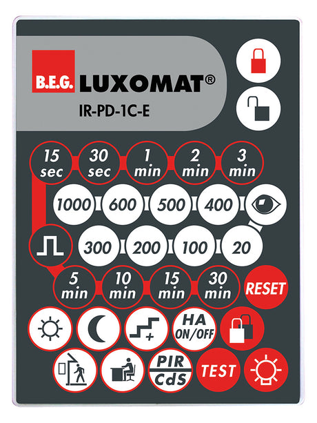 BEG Handsender gr/rt Zubehör IR-PD-1C-E