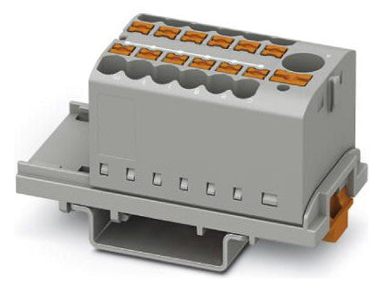 PHOENIX Verteilerblock 0,14-2,5qmm 13kl PTFIX 6/12X2,5-NS35 GY 1Etage gr 24A