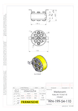 FRÄNKISCHE Mauerdurchführung  92-94mm Kabu-IN 110 4x7-18 Pressringdichtung