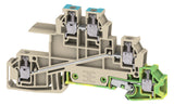 WEIDMÜLLER Installationsklemme 24A 3pot WDL 2.5/S/N/L/PE 0,5-4qmm bg Schraub
