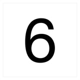RZB Ziffer 6 sw H120mm 99223.013.6