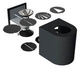 NORDLUX LED-Wandanbauleuchte 12W 3000K Canto2 49701010 A+ 500lm gr Konv IP44