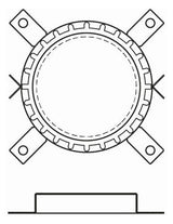 WALRAVEN Brandschutzmanschette Pacifyre AWM III für brennbares Rohr 63 mm