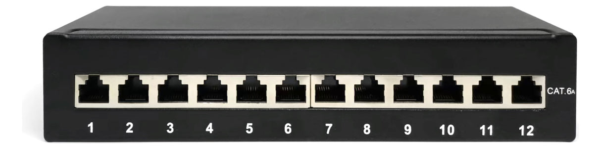 ASSMANN ELEKTRO Patchpanel 12Ports AP DN-91612SD-EA Cat6A Schirm RAL9005