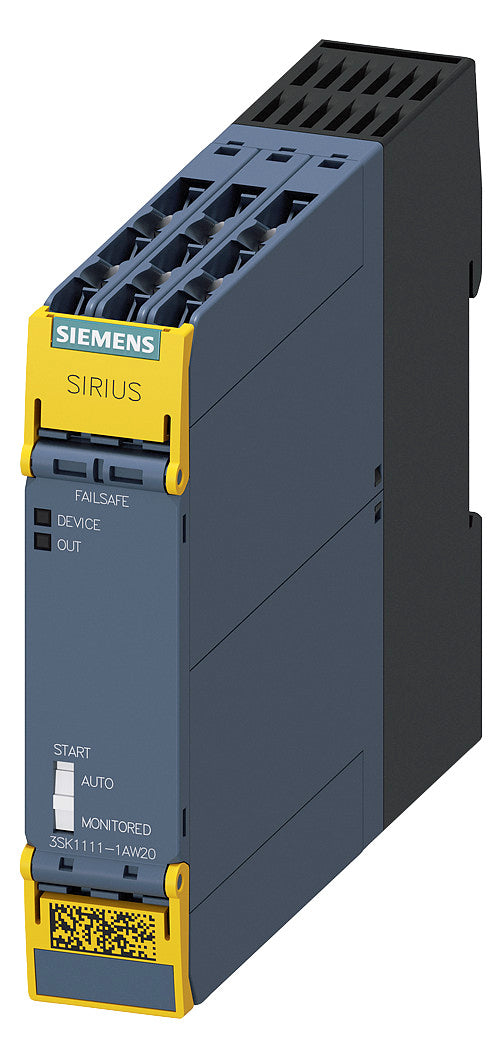 SIEMENS NOT-AUS Schaltgerät 110-240V 3SK1111-1AW20 110-240V/DC Grundgerät