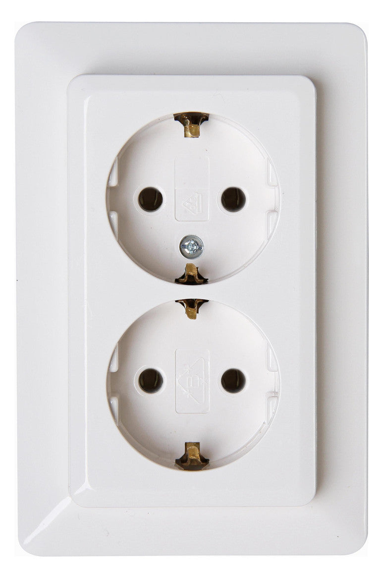 KOPP Steckdose 2f arkws glz UP m.BS IP20 HK02 917213007