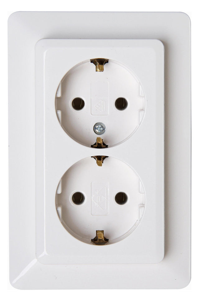 KOPP Steckdose 2f arkws glz UP m.BS IP20 HK02 917213007