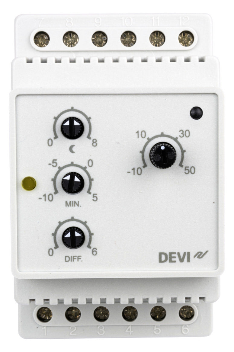 DEVI Temperaturregler analog Fernfühler DEVIreg 316 230V -10-5°C/frost Wechs