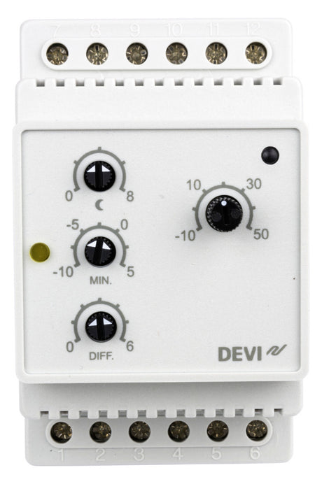DEVI Temperaturregler analog Fernfühler DEVIreg 316 230V -10-5°C/frost Wechs