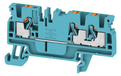 WEIDMÜLLER Reihenklemme 0,5-2,5qmm 3kl A3C 2.5 BL 1Etage bl 24A Hut-/G-Schiene