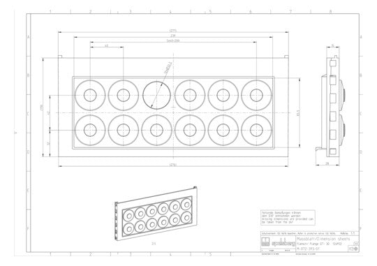 SPELSBERG Einführungsflansch Kst Nippel GFL 393-m 300x110mm unbeh Vorpräg