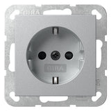 GIRA Steckdose 1f alu UP m.BS IP20 System 55 445326