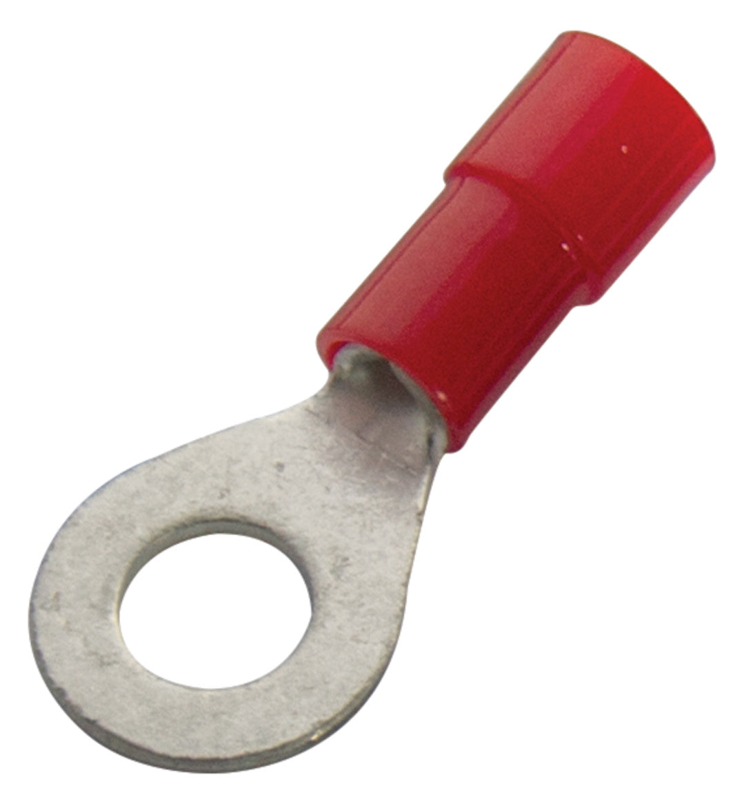 HAUPA Rohrkabelschuh 1qmm M3 Kl.2 Ring 260651 180° (horiz) isol Cu verzinnt