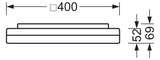 REGIOLUX LED-Wandanbauleuchte 23W 4000K turas-TUARO turas-TUAQO/400 2900 840 ET