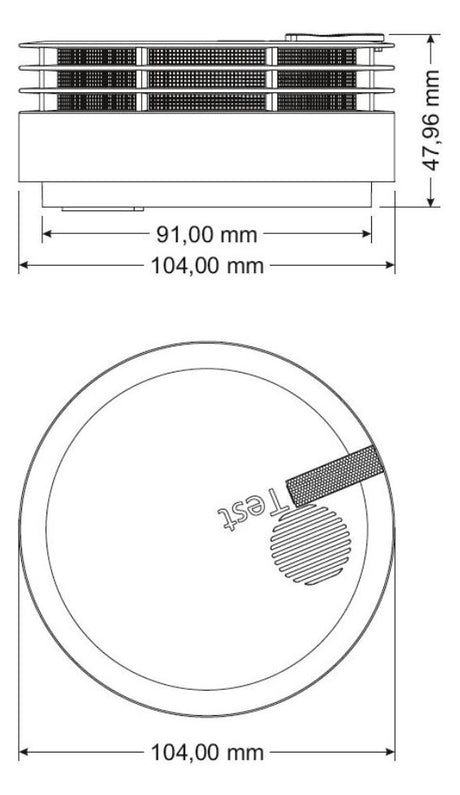 HEKATRON Rauchmelder VdS ws autark 10J Genius Plus-N-A Batt o.Sockel